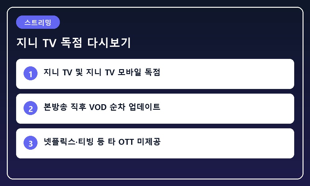 스마트폰과 태블릿 화면에서 독점으로 미디어 영상이 재생되는 디지털 스트리밍 플랫폼 화면