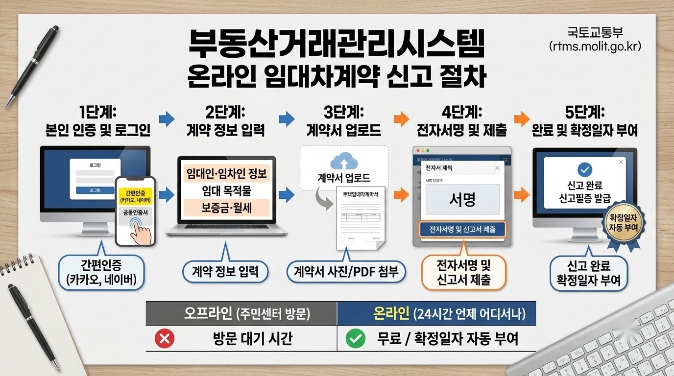 2026년 전월세 신고제 필수 가이드: 과태료 피하고 확정일자 자동 받는 꿀팁 분석